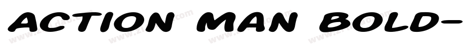 Action Man Bold字体转换